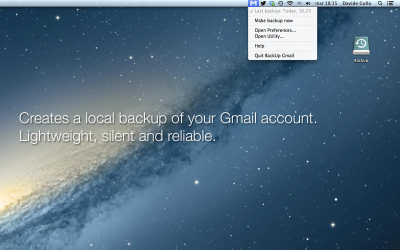 BackUp Gmail 1.9.1 Download
